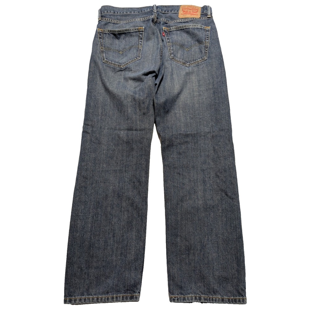 LEVIS 505 RED TAB - Men 34X30 Regular Straight Denim Blue Jeans